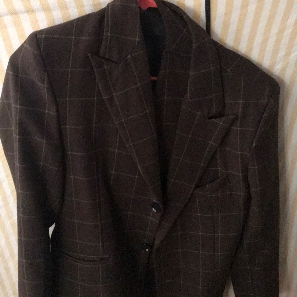 3 piece 36 R Checked suit